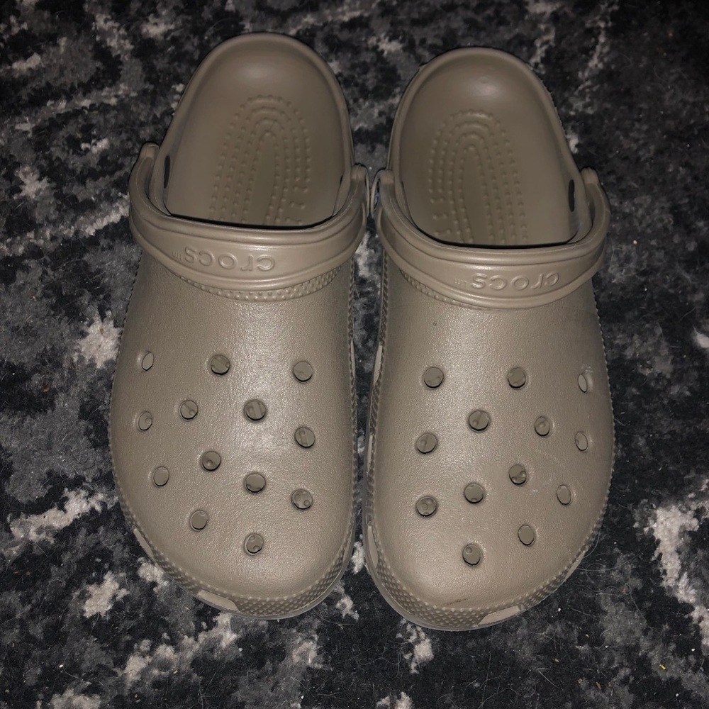 Beige Crocs